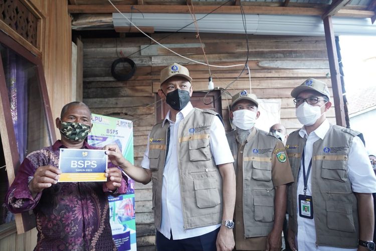 Penerima bantuan Program Bantuan Stimulan Perumahan Swadaya (BSPS) di Kalimantan Tengah.