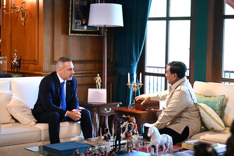 Prabowo Bertemu Menlu Turkiye, Bahas Palestina dan 9 WNI yang Sempat Ditangkap Israel