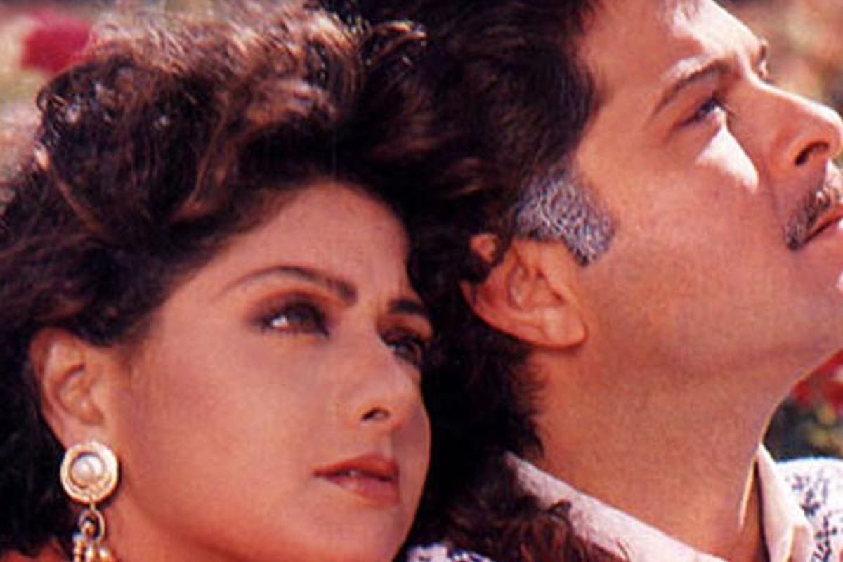 Artis peran Sridevi dan Anil Kapoor dalam salah satu film.
