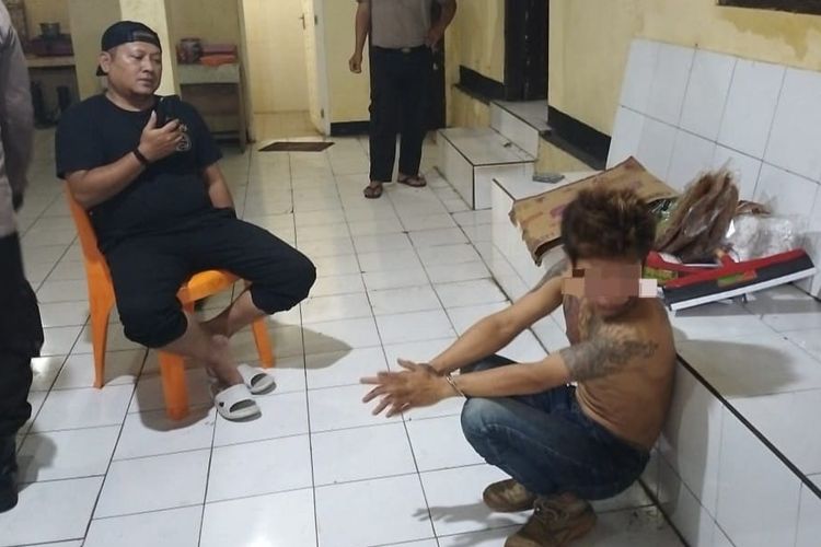 Seorang ODGJ diamankan di Mapolsek Baturraden, Kabupaten Banyumas, Jawa Tengah, Jumat (26/1/2024) dini hari.