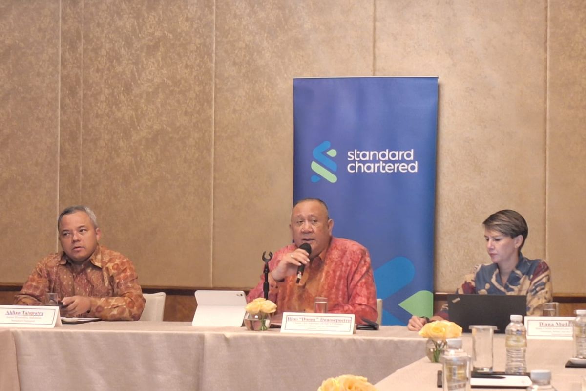 Cluster CEO, Indonesia and ASEAN Markets (Australia, Brunei and The Philippines) Standard Chartered Bank Indonesia Rino Donosepoetro dalam media round table bersama Standard Chartered Indonesia, Kamis (16/5/2024).