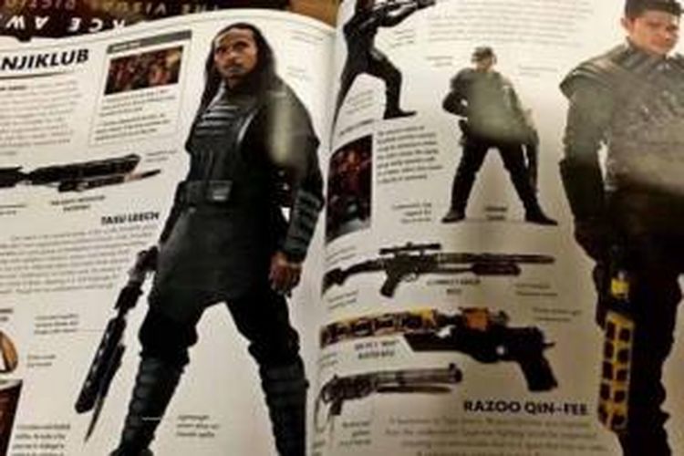 Penampilan Iko Uwais, Yayan Ruhian, dan Cecep Arif Rahman mengenakan kostum pasukan Kanjiklub dalam Star Wars: The Force Awakens.