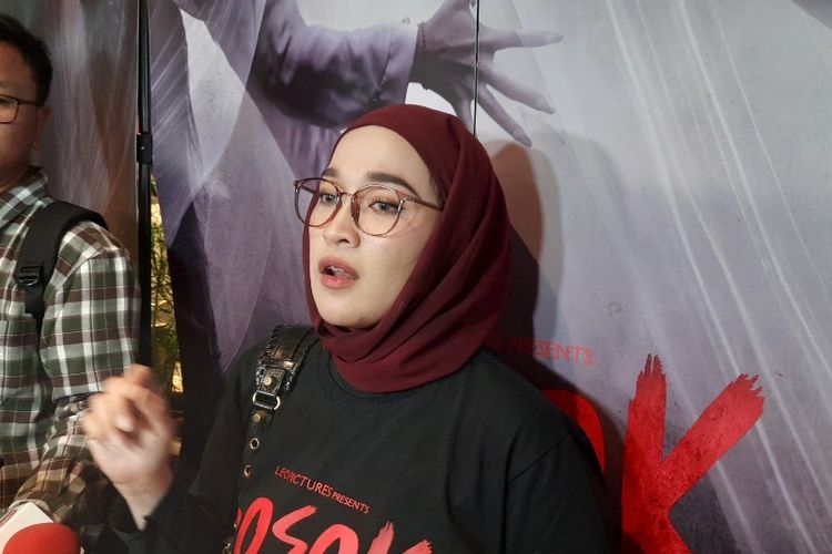 Ririe Fairus menghadiri acara special screening film Sosok Ketiga pada Senin (12/6/2023) di bioskop Metropole, Jakarta Pusat. 