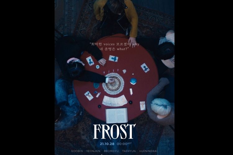 Poster teaser untuk MV Frost milik TXT.