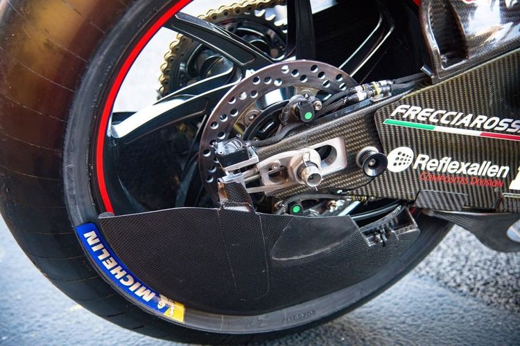 Rear wheel aero pada Ducati Desmosedici GP20