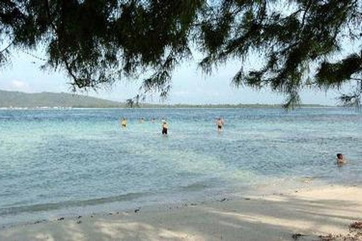 Pantai jernih yang dilengkapi pemandangan indah bawah laut menjadi salah satu pesona wisata Kepulauan Karimunjawa, Jepara, Jawa Tengah. Cuaca buruk dan gelombang besar di perairan Laut Jawa sangat mempengaruhi jumlah wisatawan yang berkunjung ke daerah ini.