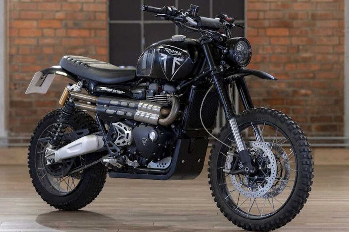 Triumph Tiger Scrambler 1200 XE yang digunakan di film James Bond, No Time to Die 