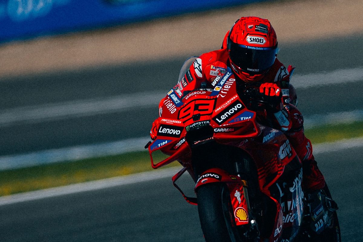 Marc Marquez saat berlaga pada MotoGP Spanyol 2025