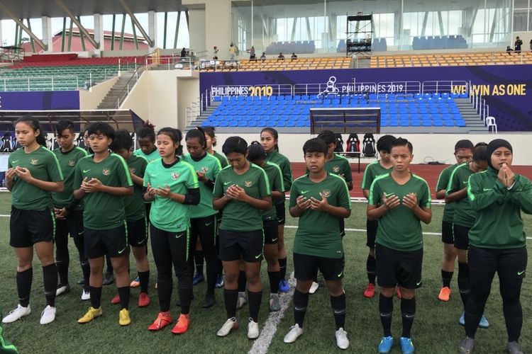 Skuad timnas putri Indonesia di SEA Games 2019.