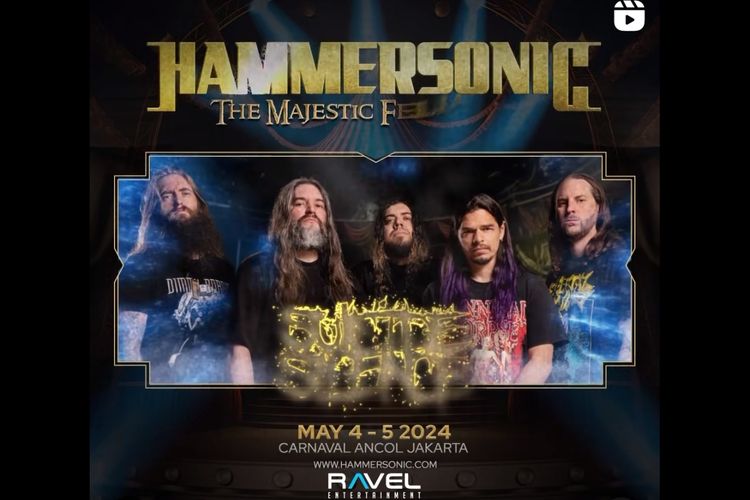 Grup band deathcore asal Amerika, Suicide Silence, turut memeriahkan gelaran Hammersonic 2024.