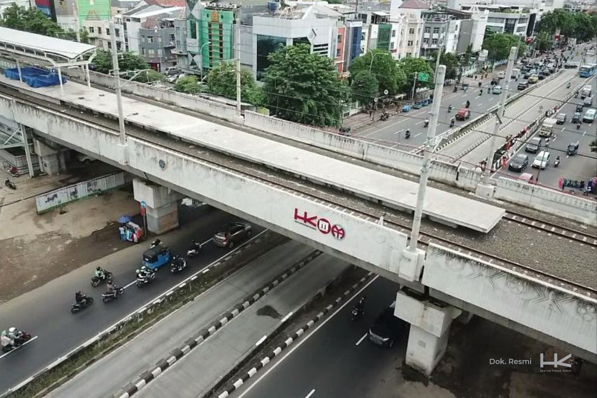 Proyek Double-Double Track (DDT) Manggarai-Jatinegara.