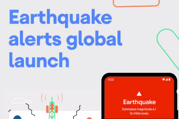 Fitur android peringatan dini gempa bumi