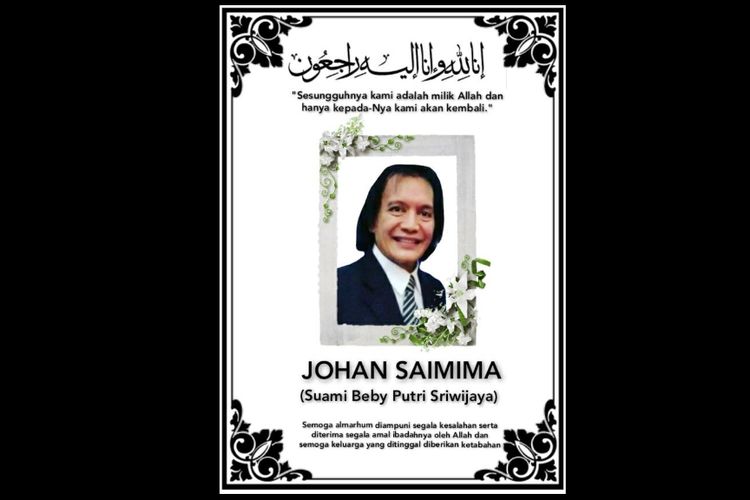 Aktor senior Johan Saimima meninggal dunia pada Minggu (7/4/2024). Johan saimima mengembuskan napas terakhirnya dalam usia 67 tahun di Surabaya, Jawa Timur.