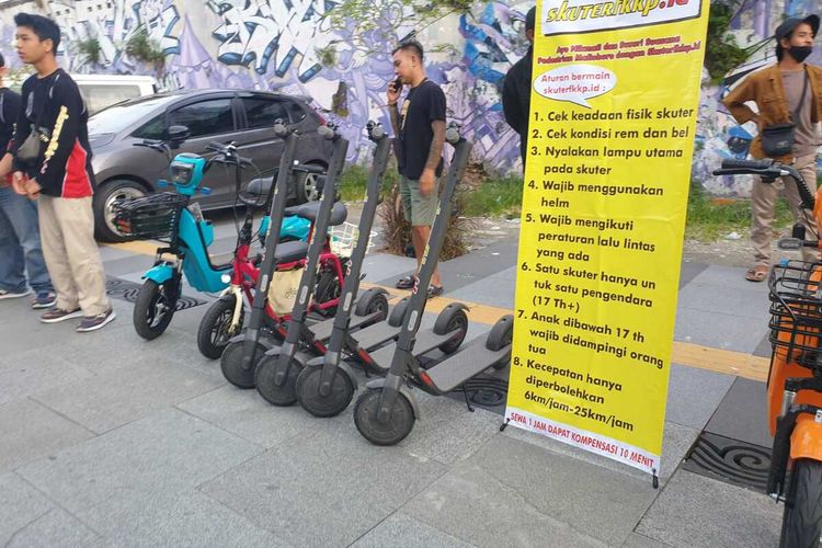 pengusaha skuter listrik di Kota Yogyakarta berkumpul