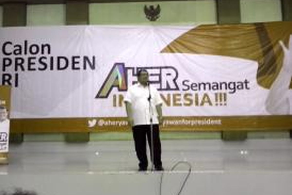 Ahmad Heryawan Deklarasi Capres di Bekasi, Jawa Barat, Jumat (14/3/2014).