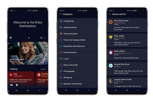 Samsung Buka Toko Aplikasi untuk Asisten Digital Bixby