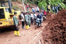 Tebing 50 Meter di Cianjur Longsor, Putuskan Akses Jalan, Rusak Sawah dan Saluran Air