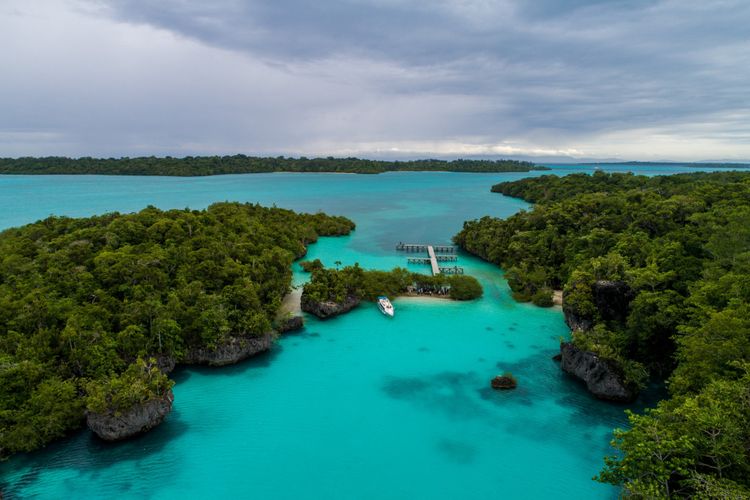 Keindahan Pulau Baer, di gugusan Kepulauan Kei, Jumat (16/3/2018). Wisatawan bisa mencapai pulau ini dengan menggunakan perahu cepat, dengan jarak tempuh selama 1 jam.