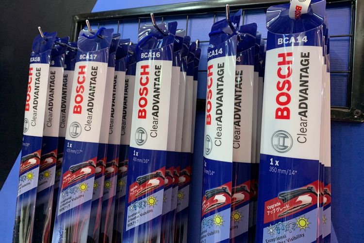 Ilustrasi wiper mobil merek Bosch