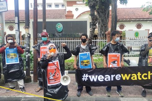 Jurnalis Demo, Minta Hakim Beri Vonis Setimpal untuk Oknum Polisi Pelaku Kekerasan terhadap Nurhadi