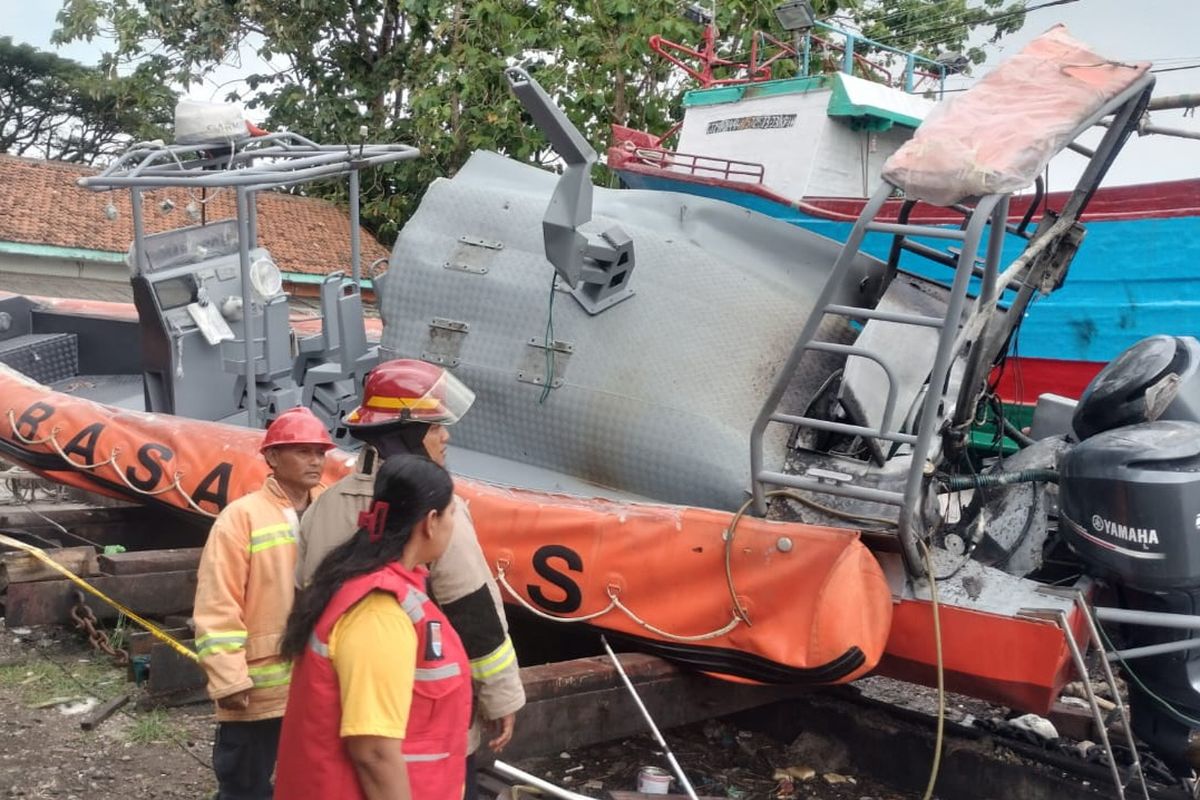 Kapal Basarnas Cilacap Meledak dan Terbakar, 1 Tewas, 2 Luka Berat