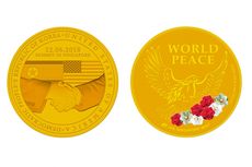Jelang Pertemuan Trump-Kim, Singapura Luncurkan Medali Perdamaian Dunia
