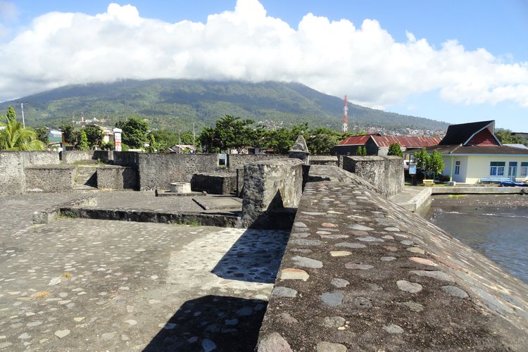 Ilustrasi Benteng Kalamata di Ternate, Maluku Utara.