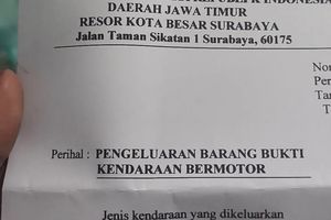 Urus Surat Pengeluaran Motor Kecelakaan, Warga Surabaya Mengaku Diminta Rp 1 Juta