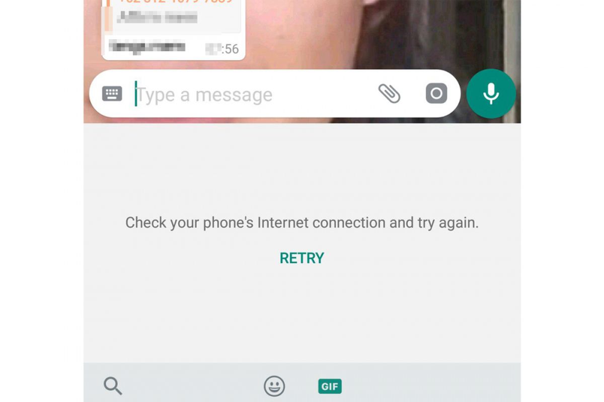 Fitur GIF yang sudah tidak bisa diakses dengan ISP operator seluler di Indonesia, Selasa (7/11/2017).