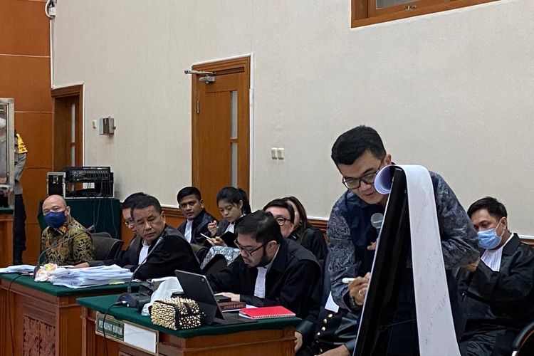 Ahli psikologi forensik Reza Indragiri menjadi saksi ahli meringankan dalam sidang perkara kasus narkoba yang dikendalikan Irjen Teddy Minahasa di PN Jakarta Barat, Kamis (16/3/2023). 