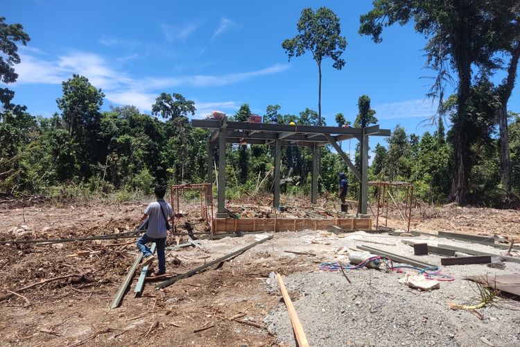 Kawasan Pangan Nusantara di Donggala, Sulawesi Tengah mulai dikerjakan. Akses jalan sepanjang 11 Kilometer mulai dibuka, Minggu (25/9/2022).