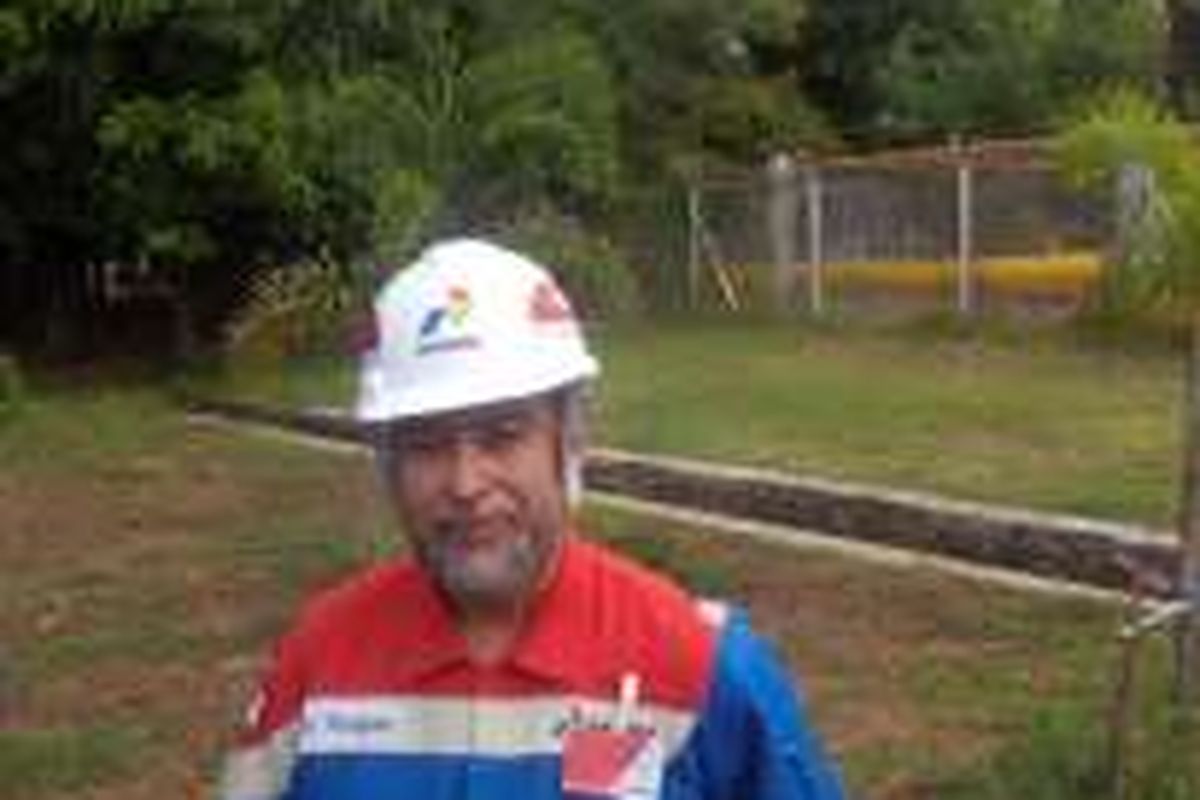 Field Manager Subang, Armand M. Hukom, di Kantor Pertamina EP Asset 3 Field Subang, Subang, Jawa Barat (18/7/2016)