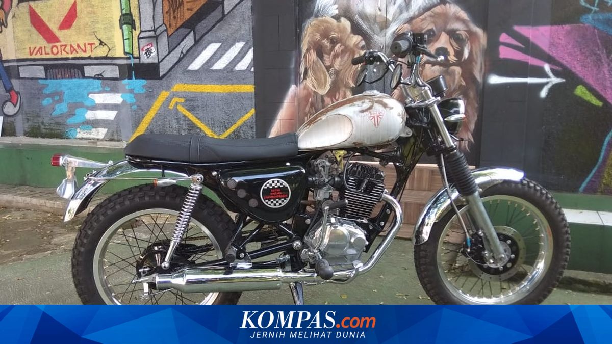 Modif Honda Tiger Gaya British Style, Pakai Aksen Karat