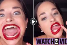 Punya Mulut Terbesar di Dunia, Wanita Ini Bisa Raup Rp212 Juta per Video
