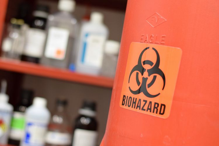 Simbol bahan kimia biohazard