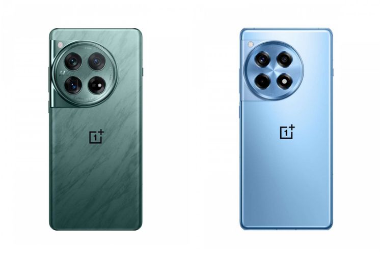 Ilustrasi OnePlus 12 (kiri) dan OnePlus 12R (kanan).