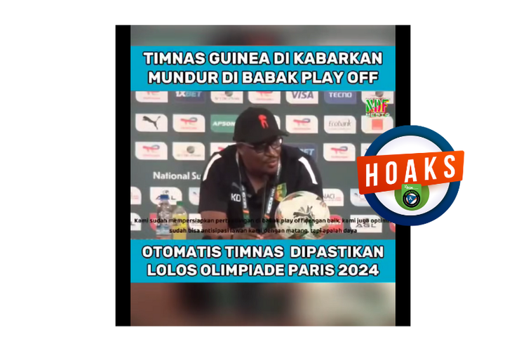 Hoaks, Guinea mundur dari babak play off Olimpiade Paris 2024