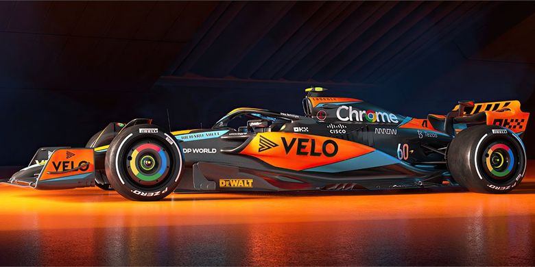 Mobil baru McLaren, MCL60 yang akan digunakan untuk kompetisi F1 2023