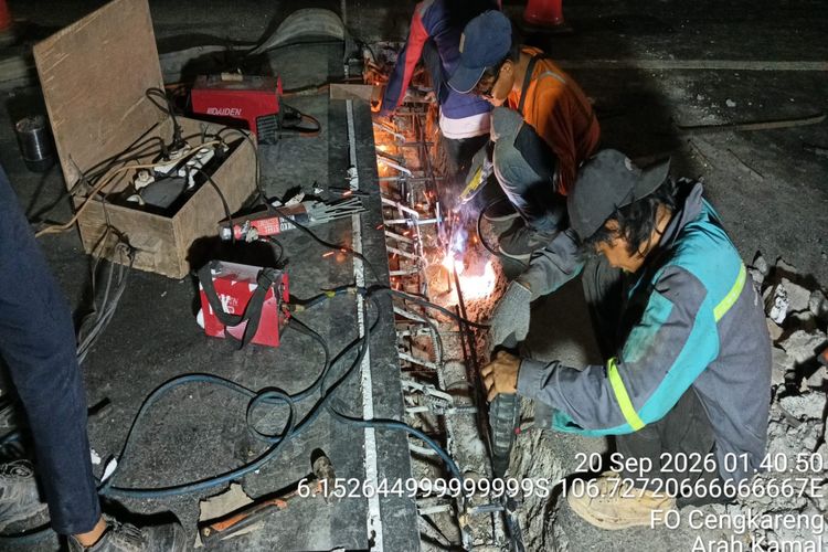 Viral Besi Sambungan Flyover Cengkareng Jakbar Rusak, Kini Telah Diperbaiki