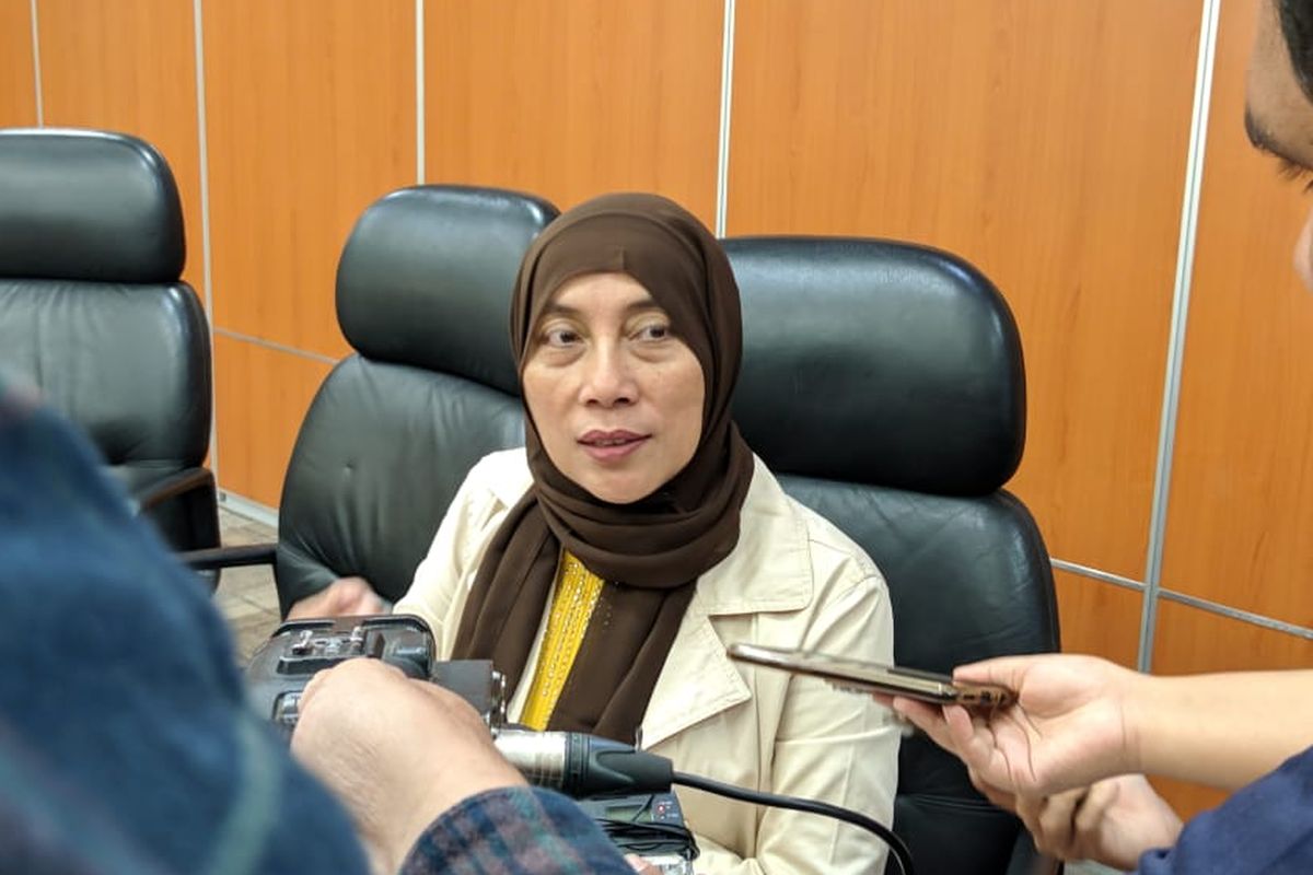 Anggota DPRD DKI Jakarta Fraksi PDI-P, Ida Mahmudah saat ditemui di Gedung DPRD DKI Jakarta, Senin (4/11/2019).