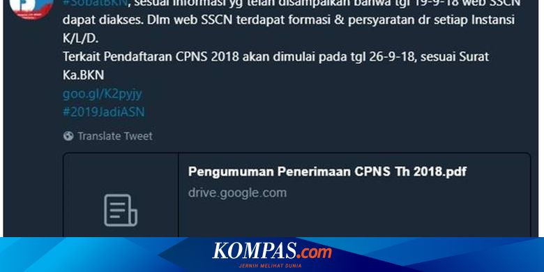 Kediri Jadi Satu Satunya Kota Di Jatim Yang Tidak Buka Formasi Cpns Ini Sebabnya