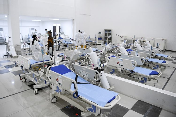 A file photo of the Wisma Atlet Kemayoran emergency hospital for Covid-19 patients in Central Jakarta dated on March 23, 2020. 