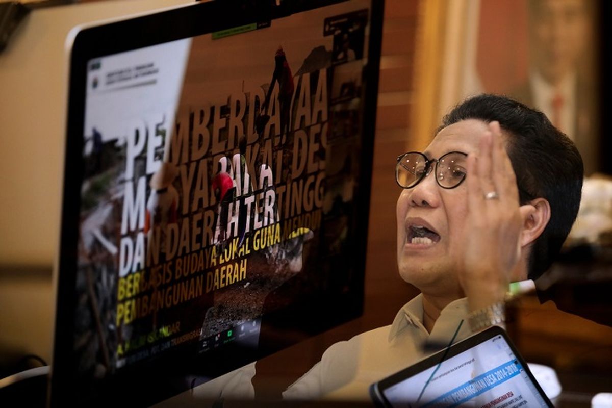 Mendes PDTT Abdul Halim Iskandar, saat memberi ceramah secara virtual pada Program Pemantapan Pimpinan Daerah Angkatan (P3DA) 11 Tahun 2020, yang diselenggarakan Lembaga Ketahanan Nasional Republik Indonesia (Lemhannas RI), Senin (16/11/2020).