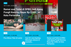 [POPULER TREN] Toilet di SPBU Jadi Ajang Pungli Kencing Bayar Rp 2.000