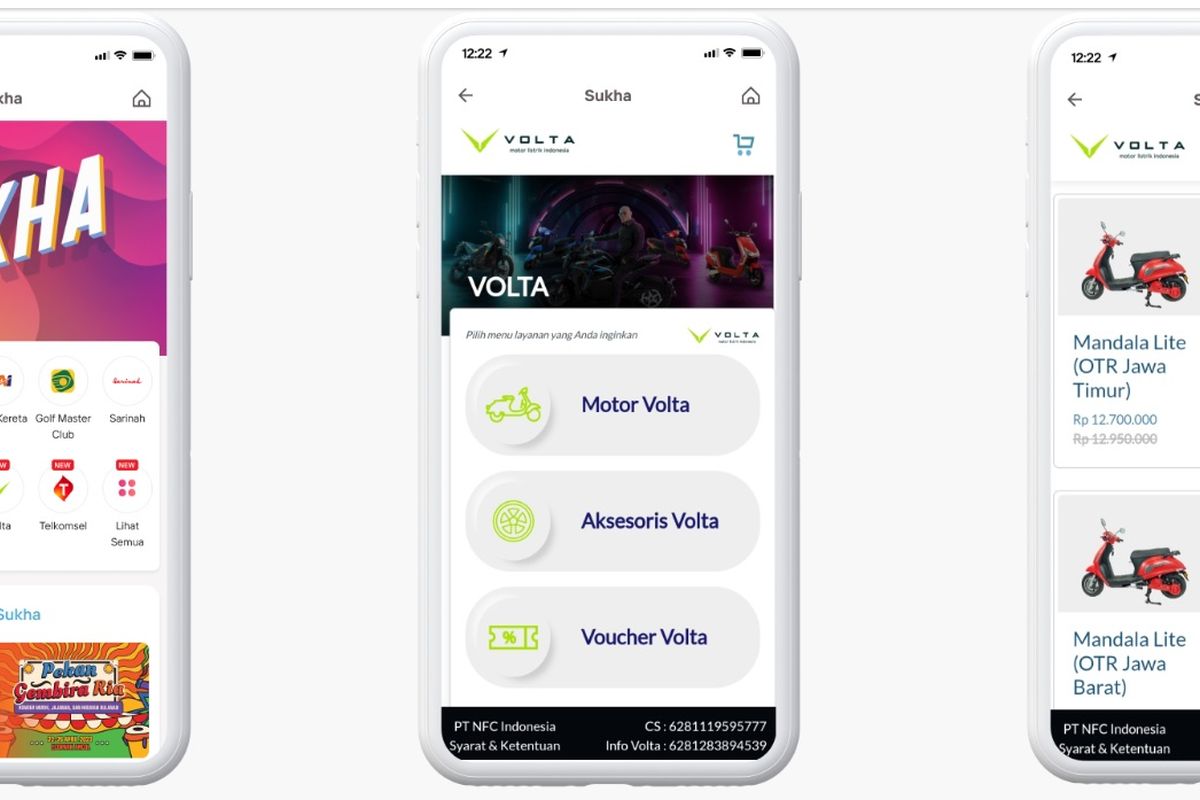 Cara membeli motor listrik Volta lewat aplikasi Livin' by Mandiri