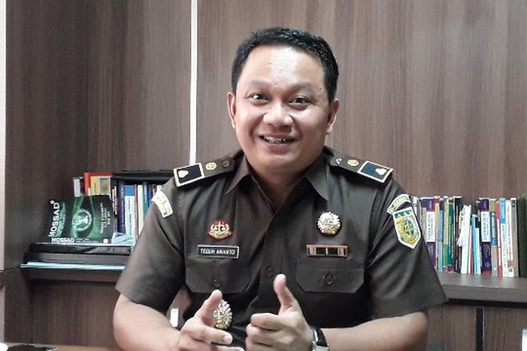 Kepala Seksi Intel Kejaksaan Negeri Teguh Ananto di kantor Kejaksaan Negeri Jakarta Barat, Kembangan, Jakarta Barat pada Rabu (7/3/2018).