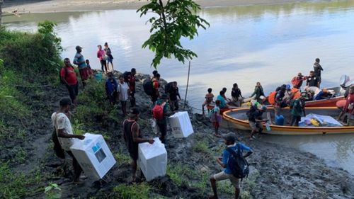 Sungai Kering, Logistik Pilkada Terlambat, 6 TPS di Sarmi Papua Pemilu Susulan