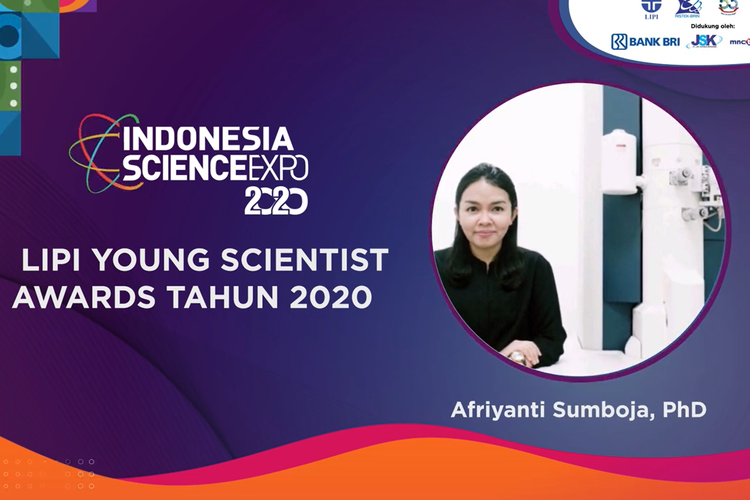 Afriyanti Sumboja sebagai pemenang LIPI Young Scientist Awards 2020 yang merupakan peneliti dan pendidik di Institut Teknologi Bandung.