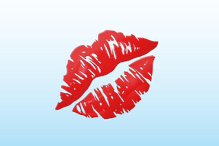 Emoji ciuman atau kiss mark