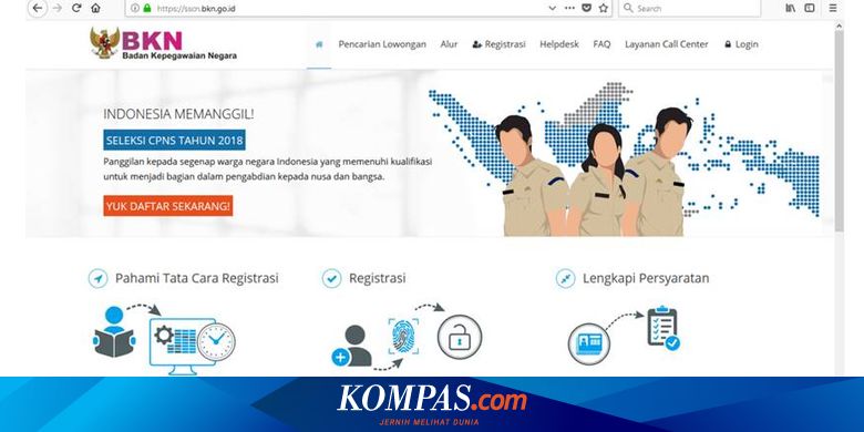 Akun Daftar Cpns Tahun Lalu Tak Bisa Dipakai Pelamar Harus Buat Baru Halaman All Kompas Com